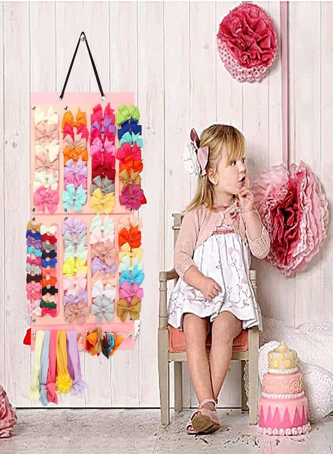 Zusaca Headband Storage Holder for Baby Girl, Newborn Baby Girls Headbands Hanging Organizer Storage, Holds Up to 60 Baby Headbands Nylon, Baby Headbands Turban Knotted. (Accessories Not Include) - Image 4
