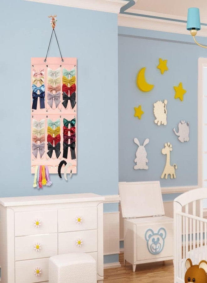 Zusaca Headband Storage Holder for Baby Girl, Newborn Baby Girls Headbands Hanging Organizer Storage, Holds Up to 60 Baby Headbands Nylon, Baby Headbands Turban Knotted. (Accessories Not Include) - Image 3