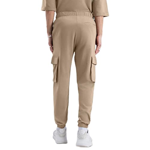 Bewakoof Air 1.0 Men's Solid Oversized Mid Rise Joggers_552891_Brown_M - Image 4