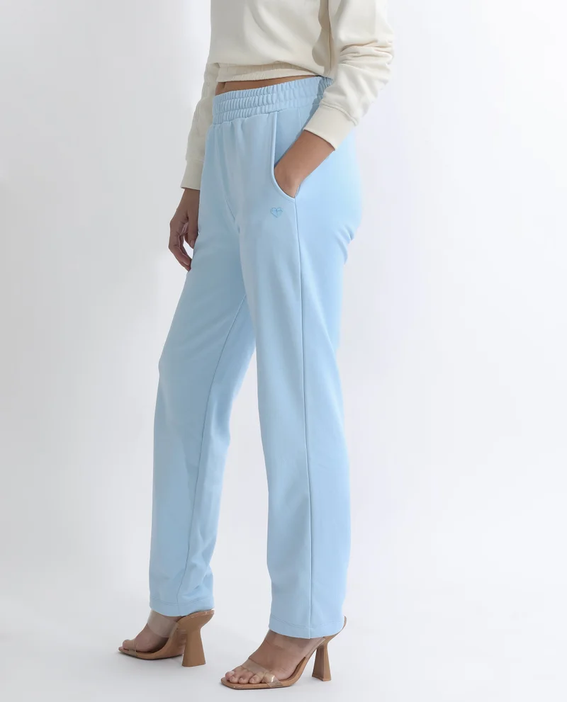 Rareism Women's Ankle-Length Straight Fit Trackpants