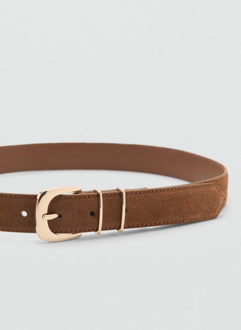 MANGO Suede Belt - Image 3