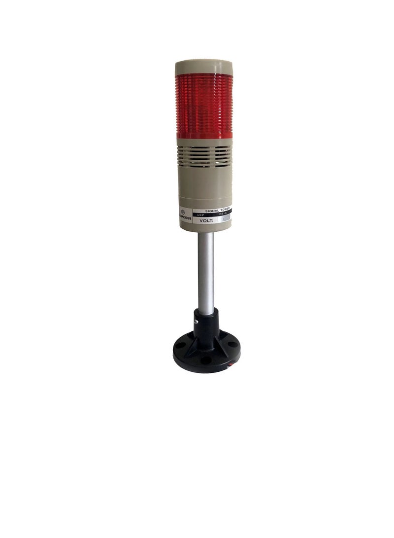 Auspicious Tower Light with Buzzer 50mm Red Flashing ARPFB5 24V - Image 1