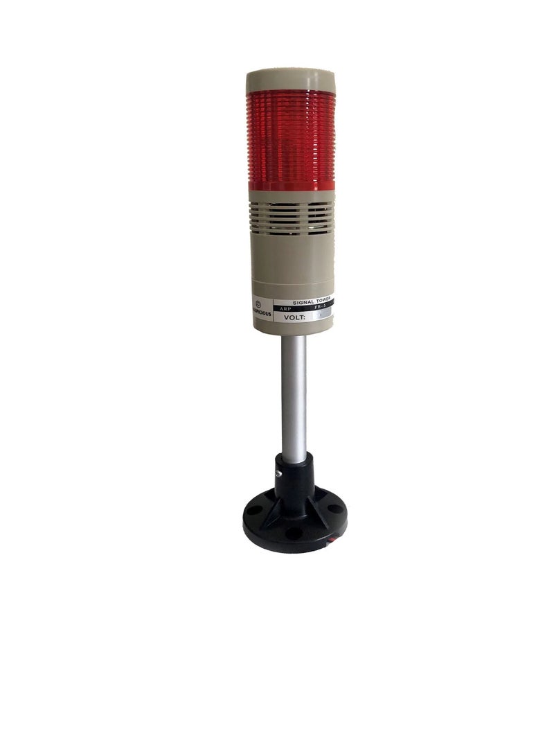 Auspicious Tower Light with Buzzer 50mm Red Flashing ARPFB5 24V - Image 2