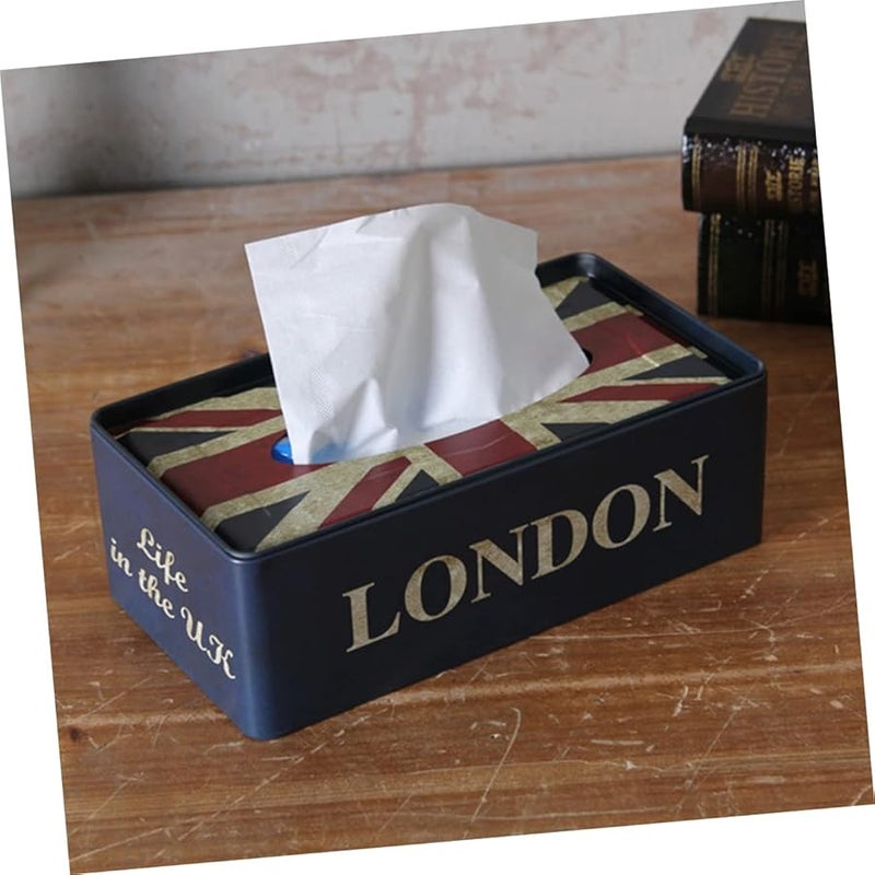 حامل علبة المناديل الحديدي لحفظ المناديل لتزيين غرفة المعيشة وغرفة النوم - Image 4