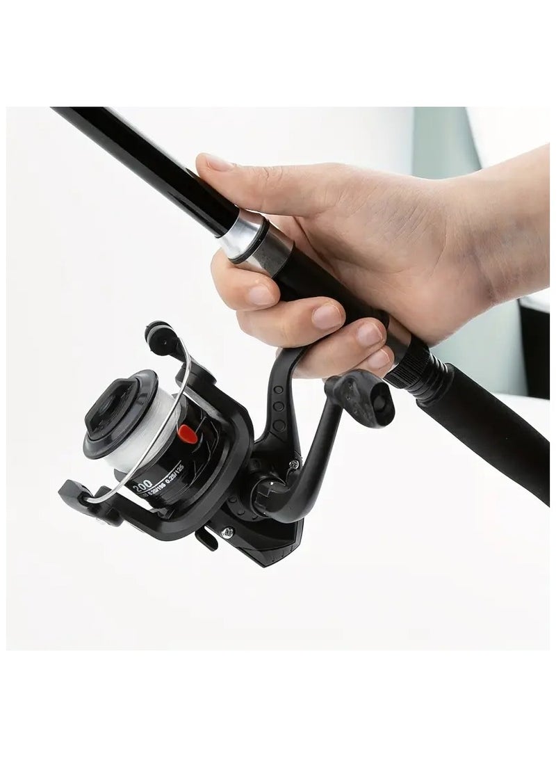 Vitacelli Portable Fishing Rod & Reel Combo Kit – Lightweight Spincast Set with Hooks – Ideal for Beginners, Kids & Youth - Image 3