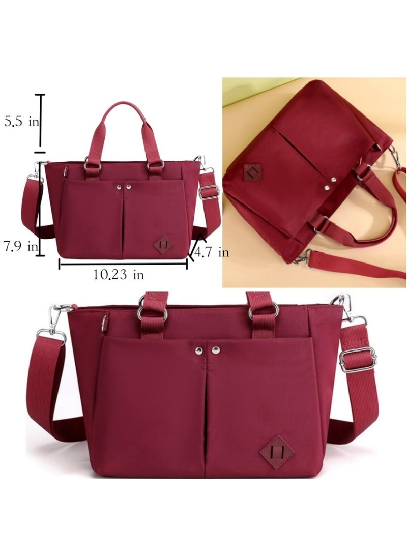 TOTE Bag waterproof , Women's Fashion Casual Versatile Multi-Pocket Rectangular Purse Suitable For Daily Use, Shopping, Commute, Shoulder Bag With Zipper Closure, Lightweight & Foldable Cloth Bag - Image 3