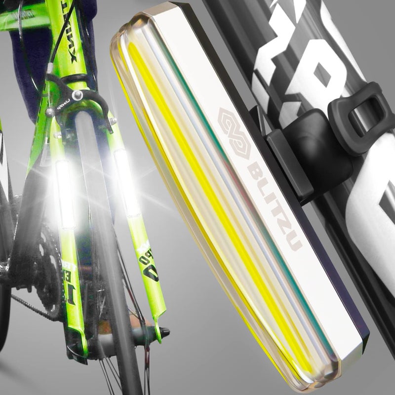 BLITZU Cyborg 200H Bike Lights Headlight USB-C Rechargeable LED Bicycle Light for Night Riding, This Product is Designed to Enhance Visibility, not to Illuminate The Road Ahead. - Image 1