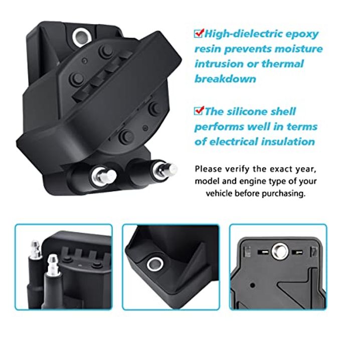 MAS Ignition Coil Pack GD1998A 10476627 10489422 SH7378 LX346T LX346 Compatible for Chevy Pontiac Buick Olds Isuzu DM1928 IG-D1928A GN10123 - Image 5