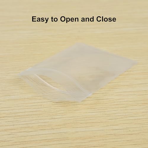 WEGOUP 120 PCS Small Plastic Bags for Jewelry, 2" x 2.76" Resealable Clear Poly Baggies, 2.4 Mil Mini Zip Bags for Small Business, Storage, Gifts, Candy, Screws - Image 3