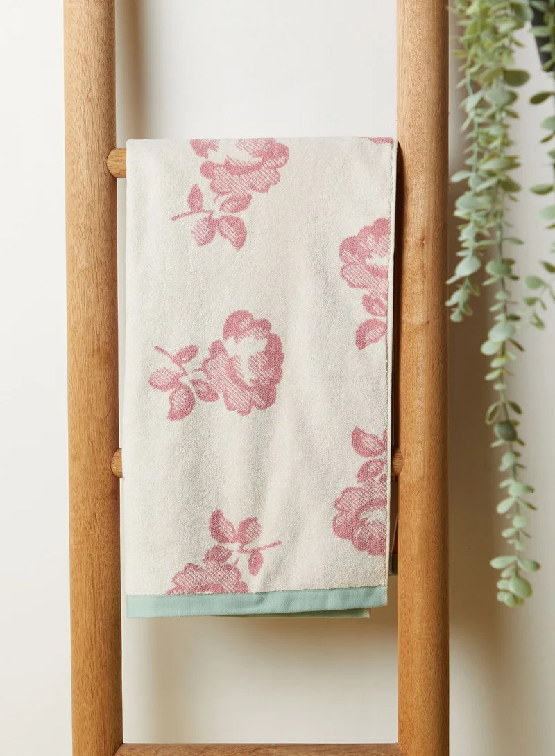 Cath Kidston Pink Freston Rose Bath Towel 70X125Cm