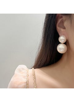 Aurafly Atmospheric Pearl Earrings Vintage Hepburn Style Stud Earrings  - Image 5