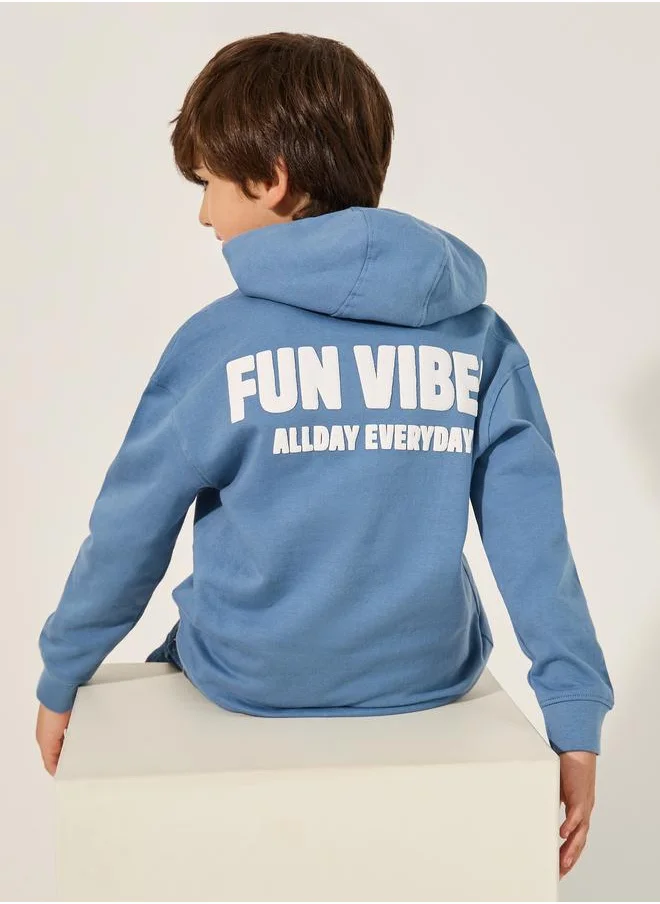 ستايلي Styli Graphic Printed Oversized Hoodie