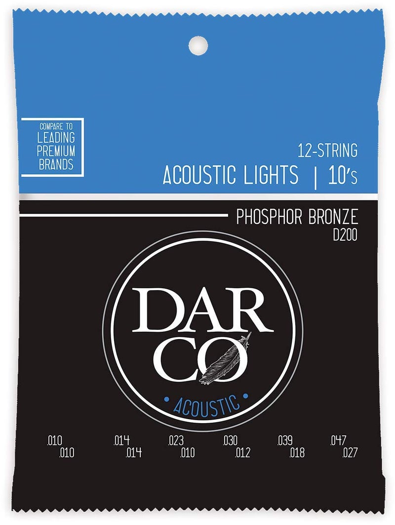 Darco Acoustic Strings, 92/8, 12 String, Light - Image 2