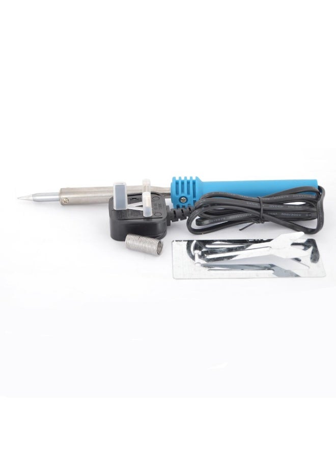 Terminator Soldering Iron 100W with 13A plug, 8 Gm Solder Wire, Metal Stand and long life Tip. Esma Approved - Image 1