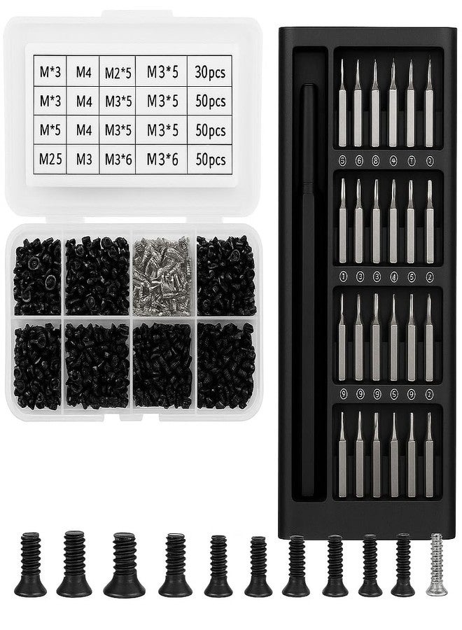 Meshiv 24-in-1 Precision Screwdriver Set with 500 PCS Screws Combo - Image 1