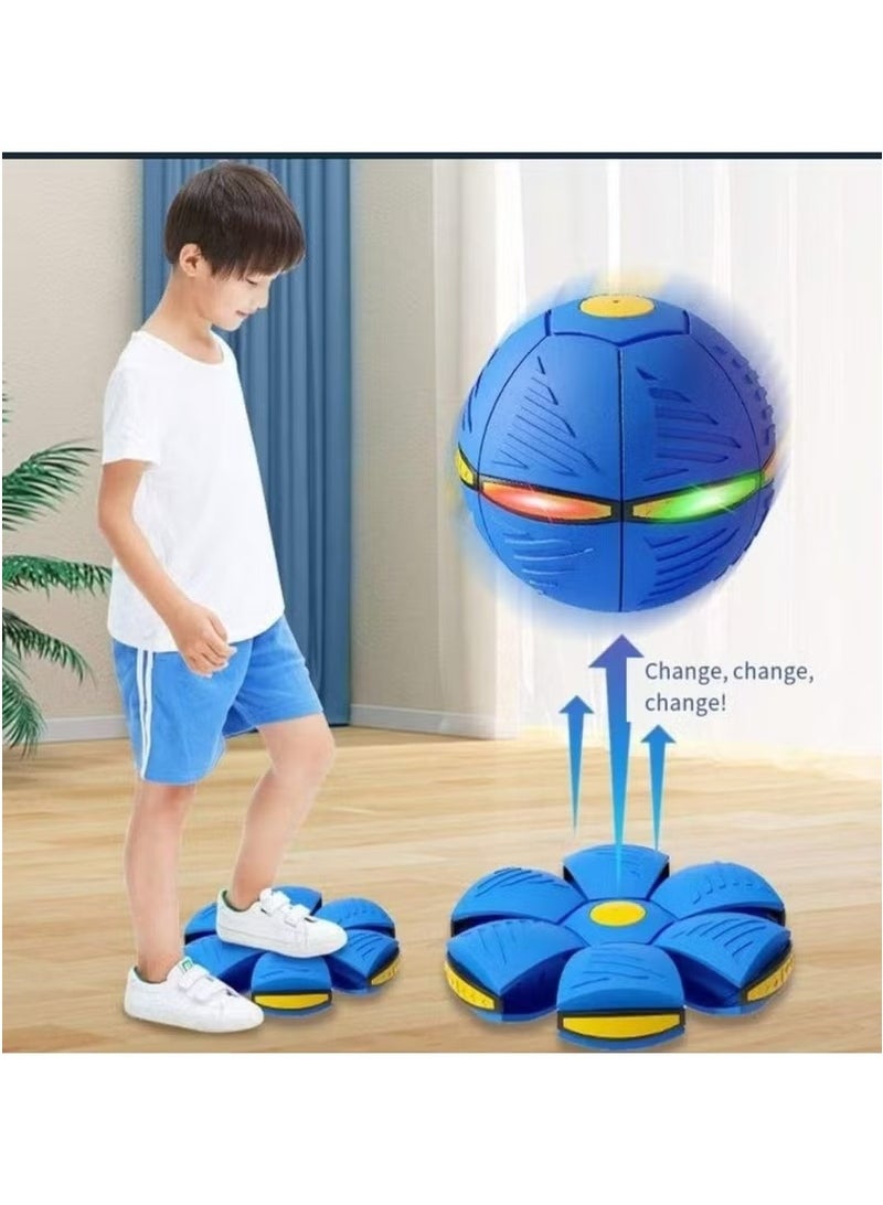Blue Magic Flying Saucer Ball Magic Flying Ball Football Toy Stress Relief Children Outdoor Parent-Child Interactive Toy - Image 1