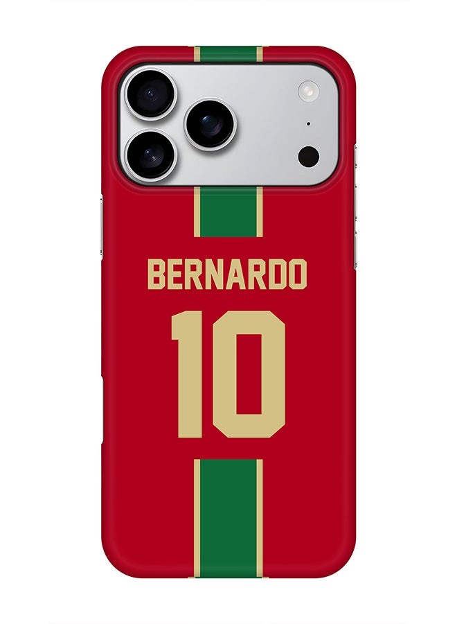 Stylizedd For iPhone 17 Pro Max,Case, [Compatible with MagSafe] Magnetic cover Slim fit Protection Matte, - Football - Portugal,  Bernardo