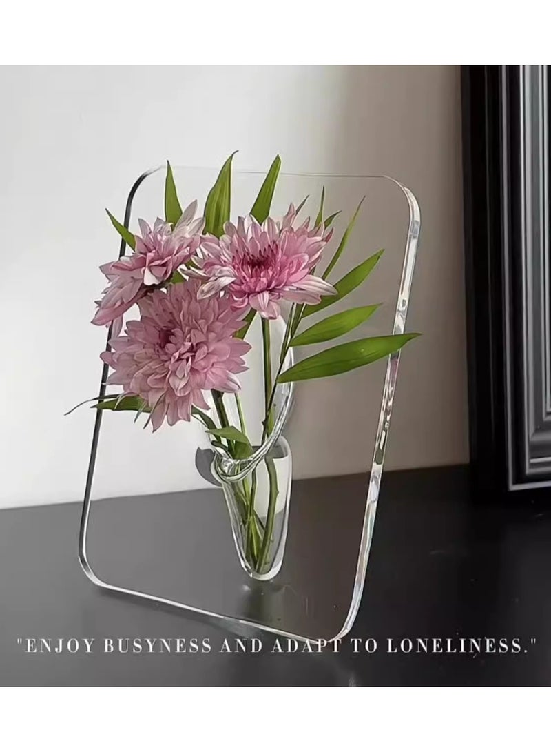 Acrylic Photo Frame Vase Hydroponic Flower Arrangement Device - Image 3
