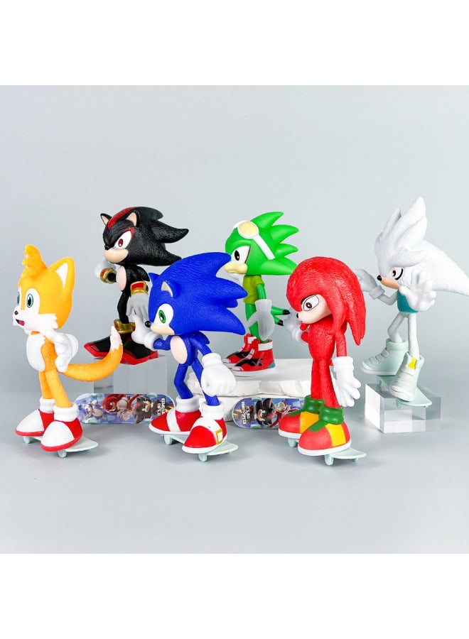 Hot Sale Sonic Sonic Super Mouse Flying Mouse Hand-held Animation Doll Tide Play Window Box Card Batch-Color:Sonic-sharette  - Image 4