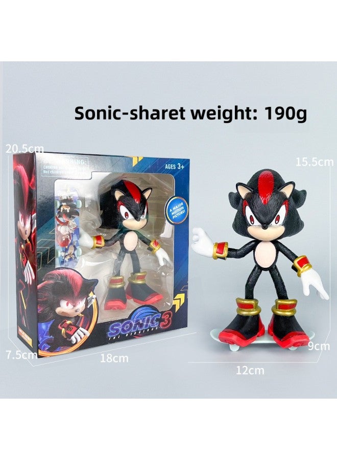 Hot Sale Sonic Sonic Super Mouse Flying Mouse Hand-held Animation Doll Tide Play Window Box Card Batch-Color:Sonic-sharette  - Image 1