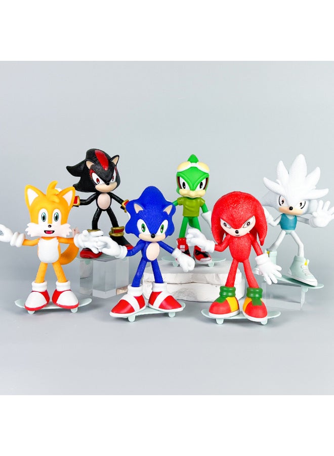Hot Sale Sonic Sonic Super Mouse Flying Mouse Hand-held Animation Doll Tide Play Window Box Card Batch-Color:Sonic-sharette  - Image 3