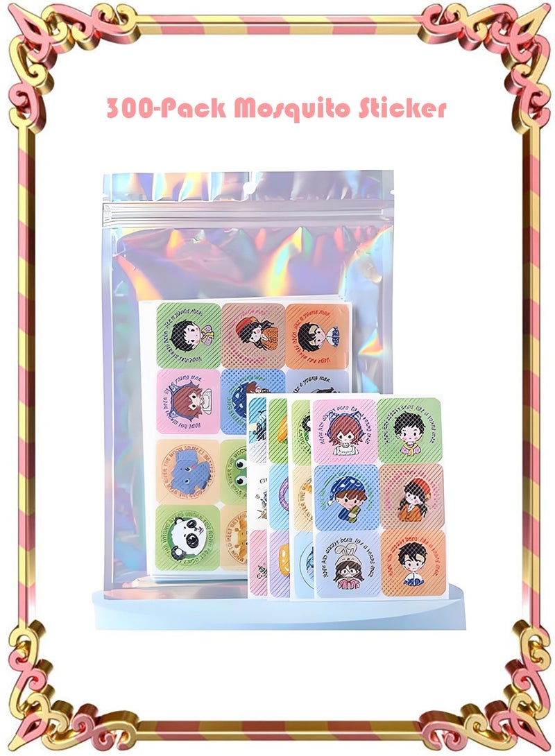 300-Pack Mosquito Sticker for Kids Adults,Mosquito Repellent Plasters, Natural Pure Essential Oil Insect Repellent Patches - Image 1
