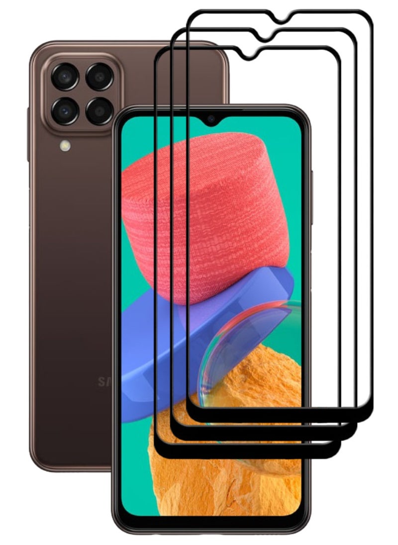 ACLIX 3 Pieces Antistatic ESD Dustproof Premium Quality High Definition Tempered Glass Screen Protector Designed For Samsung Galaxy M33 - Image 1