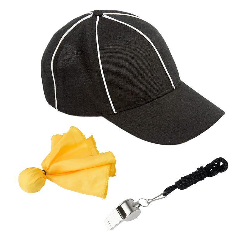 Murray Sporting Goods Referee Accessory Bundle Kit Referee Halloween Costume Accessories Bundle Hat Flag Whistle - Image 2