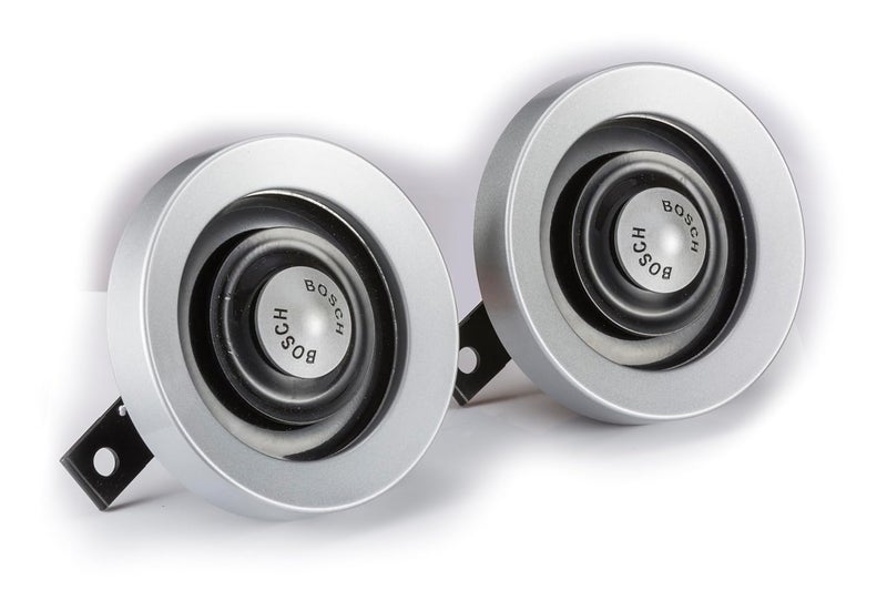 BOSCH بوش يوروبا بوق لون فضي 12 فولت مجموعة من 2 للسيارة، LCV - Image 1