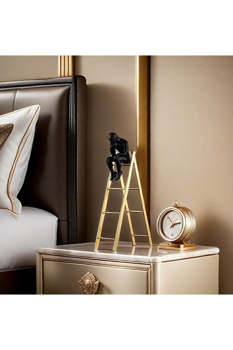 The Thinker Statue on The Ladder for Home Decor Modern Sculptures Decor for Living Room 35cm - Image 4