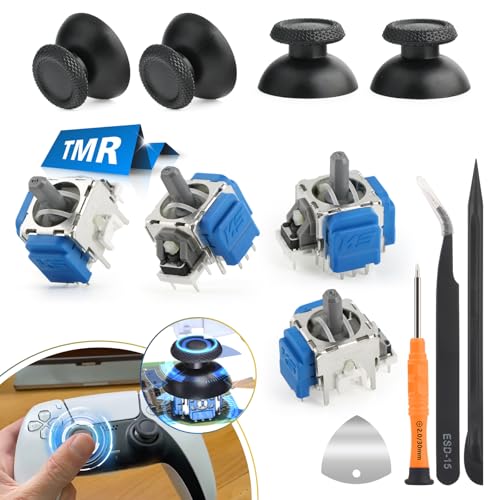 YWLRONG 4Pack Joysticks for PS5 TMR Electromagnetic Joystick Replacement for Sony PlayStation 5 PS5 Controller Anti-Drift Sticks with Thumbstick Accessories Parts with Repair Tools - Image 1
