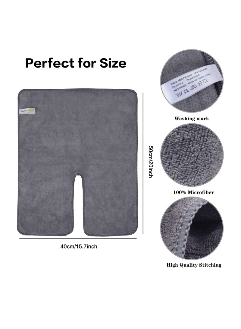 SYOSI Microfiber Esthetician Towels, 3PCS, For Facials Mask Removing Face Wrap Soft Facial Cloth with Split Design Spa Towels for Facial Steam Massage and Cleansing, Spa Steam Esthetician Supplies Salon - Image 3