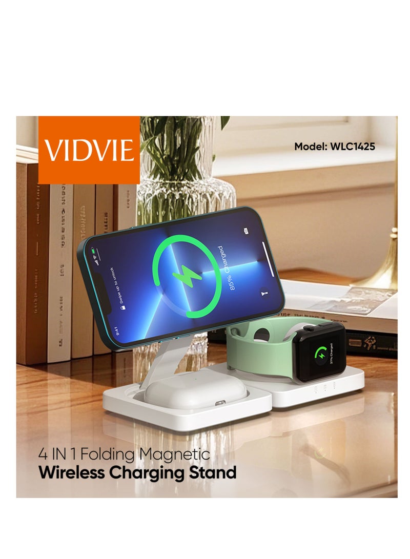 VidVie 4-in-1 Folding Magnetic Wireless Charging Stand - Image 3