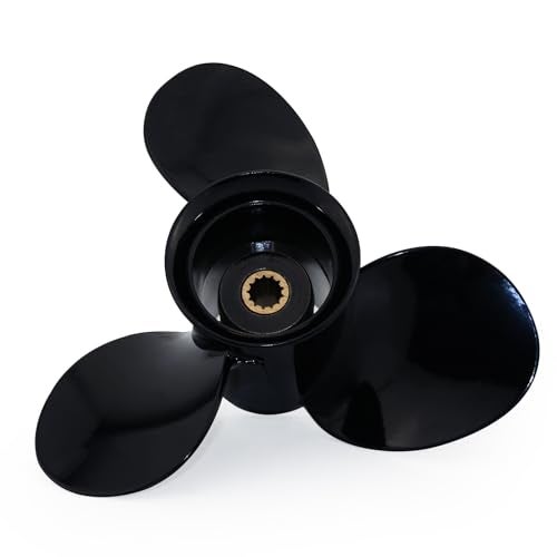 CAPTAIN Aluminum Outboard Propeller Fit EvinrudeJohnson Engines 815HP 13Tooth Spline RH 925x11 - Image 1