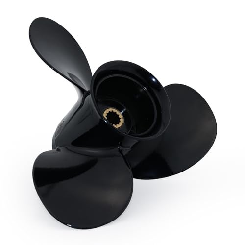 CAPTAIN Aluminum Outboard Propeller Fit EvinrudeJohnson Engines 815HP 13Tooth Spline RH 925x11 - Image 3