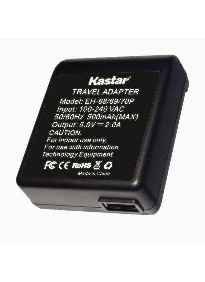 Kastar - Ac Adapter Charger & Uce6 Cable For Eh70P Eh69 Eh68 Coolpix P100 P530 P Series And Coolpix S2700 S2800 S3500 S3600 S3700 S Series Digital Cameras (Detail Model Check Description) - Image 1