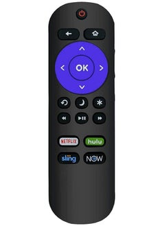 UBay Remote Control Compatible With All Sharp Roku Tv Lc40Lb601U Lc50Lb601U Lc24Lb601U Lc43Lb601U Lc40Lb601U Lc50Lb601U Lc24Lb601U With Netflix Sling Hulu Now Shortcuts Key  - Image 2