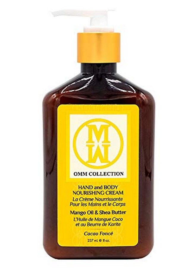 OMM Collection Natural Shea Hand & Body Lotion Moisturizer & Lightweight Cream For Dry Sensitive Skin Mango & Cocoa Butter Non Greasy & Hydrating Antiaging & Stretch Marks Remover Vegan - Image 2