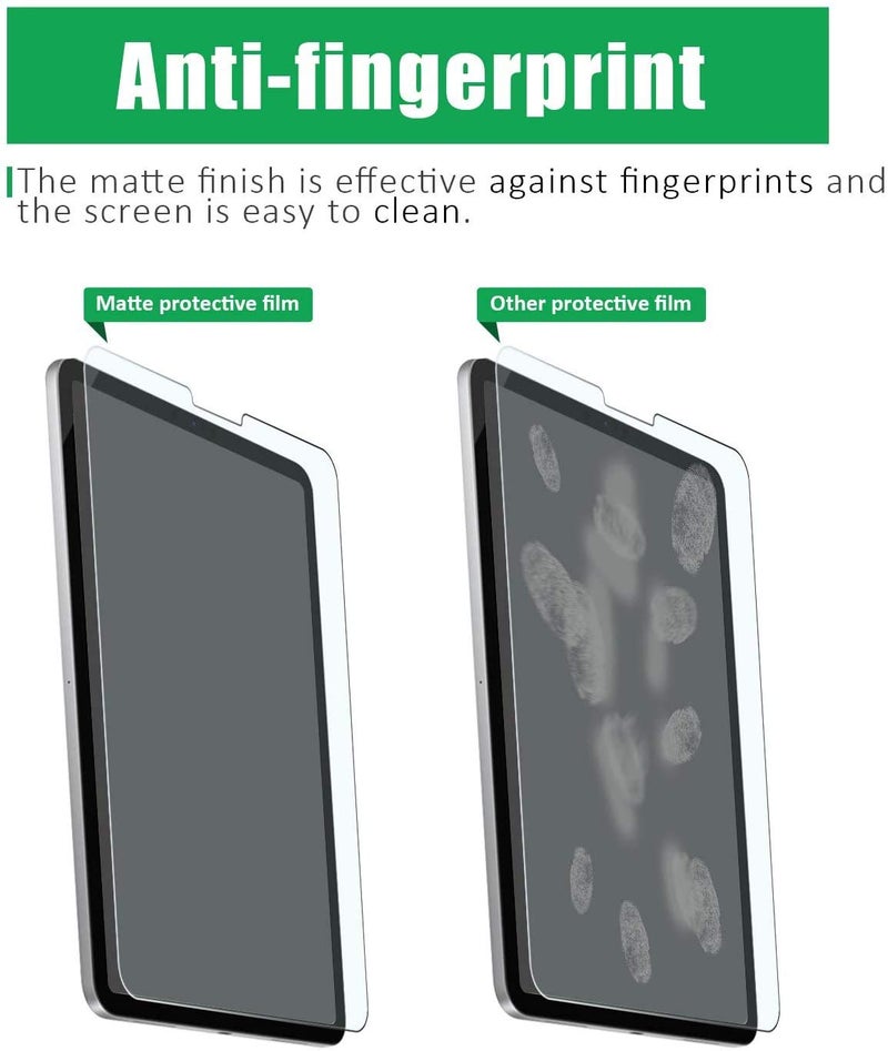 TECHSHIELD Tempered Glass Matte Screen Protector For Ipad Air 4/Air 5 (2020/2022) And Ipad Pro 11 2022/2021/2020/2018 (Transparent)(Case Friendly) - Image 3