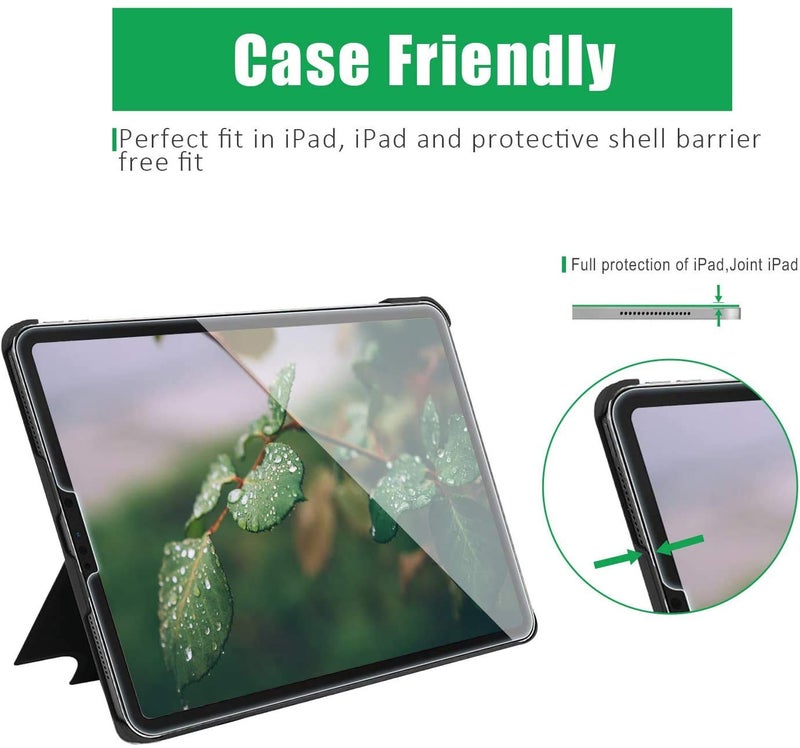 TECHSHIELD Tempered Glass Matte Screen Protector For Ipad Air 4/Air 5 (2020/2022) And Ipad Pro 11 2022/2021/2020/2018 (Transparent)(Case Friendly) - Image 5