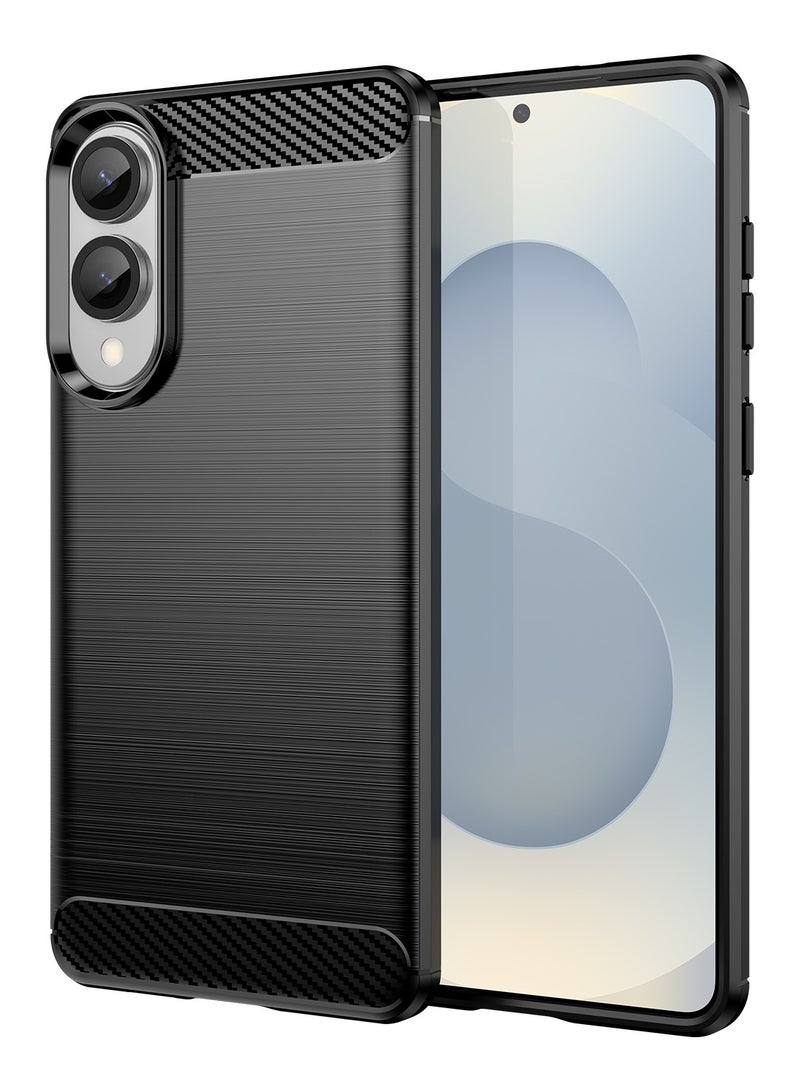 لسامسونج غالاكسي S25 حافة غطاء الحالة, عالية الجودة رقيقة وخفيفة الوزن فرشاة مريحة TPU ناعمة الشعور الهاتف الخلوي حالة حماية لسامسونج غالاكسي S25 حافة, أسود - Image 1