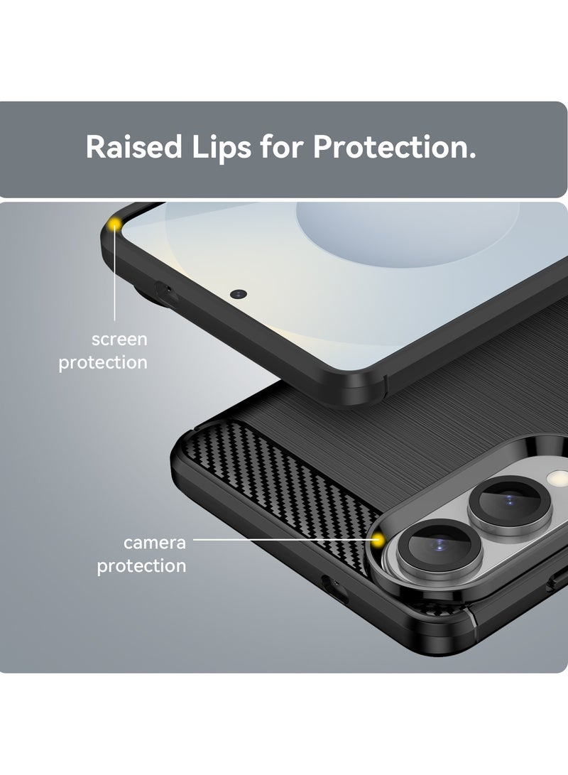 لسامسونج غالاكسي S25 حافة غطاء الحالة, عالية الجودة رقيقة وخفيفة الوزن فرشاة مريحة TPU ناعمة الشعور الهاتف الخلوي حالة حماية لسامسونج غالاكسي S25 حافة, أسود - Image 5