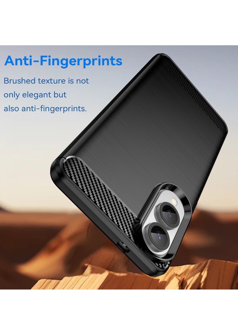 لسامسونج غالاكسي S25 حافة غطاء الحالة, عالية الجودة رقيقة وخفيفة الوزن فرشاة مريحة TPU ناعمة الشعور الهاتف الخلوي حالة حماية لسامسونج غالاكسي S25 حافة, أسود - Image 3