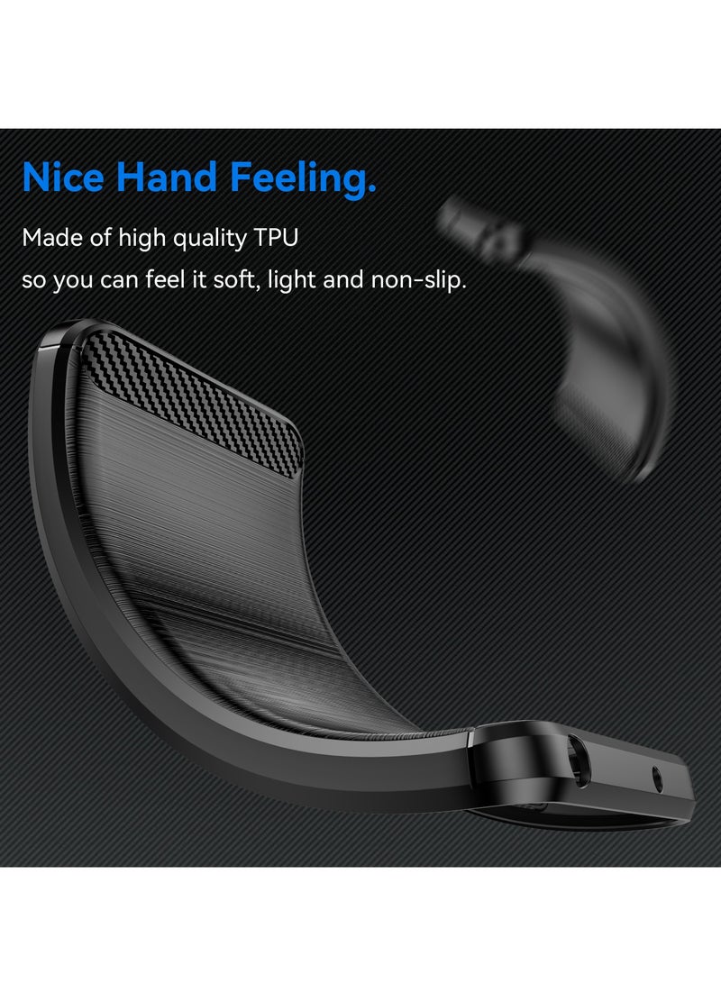 لسامسونج غالاكسي S25 حافة غطاء الحالة, عالية الجودة رقيقة وخفيفة الوزن فرشاة مريحة TPU ناعمة الشعور الهاتف الخلوي حالة حماية لسامسونج غالاكسي S25 حافة, أسود - Image 4