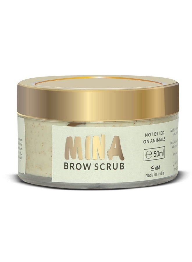 MinaiBrow Mina Brow Scrub | For Long-Lasting Henna Or Tint | Natural Extracts Gently Exfoliate The Skin | Prepare The Area For Henna Or Tint 50Ml  - Image 1