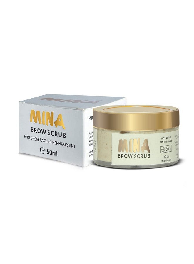 MinaiBrow Mina Brow Scrub | For Long-Lasting Henna Or Tint | Natural Extracts Gently Exfoliate The Skin | Prepare The Area For Henna Or Tint 50Ml  - Image 2