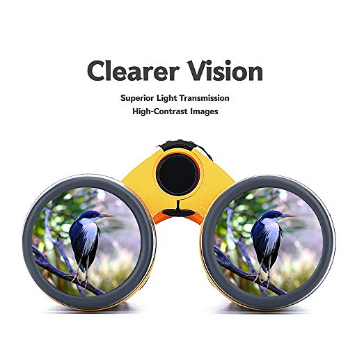 Vanstarry Compact Binoculars for Kids Bird Watching Hiking Camping Fishing Accessories Gear Essentials Best Toy Gifts for Boys Girls Children Toddler Waterproof 5X30 Optical Lens Including Compass - Image 5