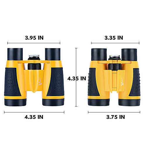 Vanstarry Compact Binoculars for Kids Bird Watching Hiking Camping Fishing Accessories Gear Essentials Best Toy Gifts for Boys Girls Children Toddler Waterproof 5X30 Optical Lens Including Compass - Image 4