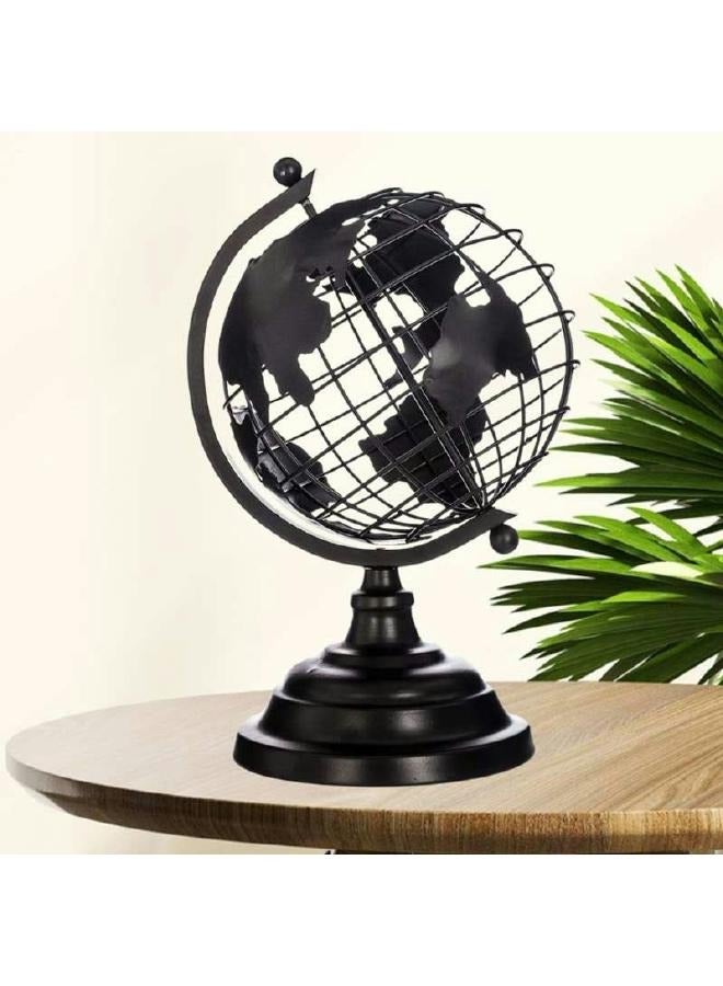 لوفت نينو، ،الكرة الارضية،ديكور، L20XP18XH29.5MS، أسود، معدني-158028 - Image 1