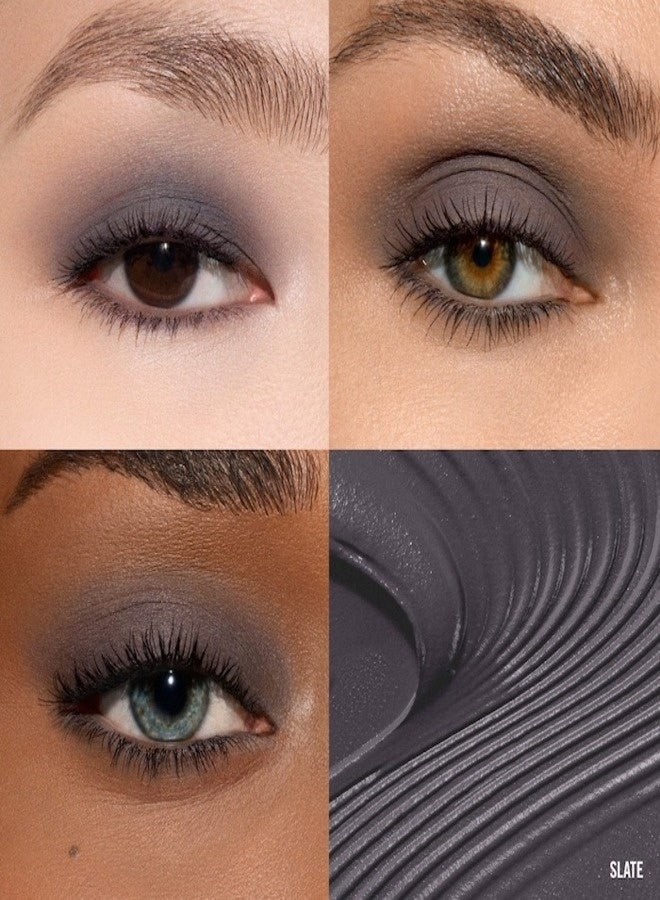 MAKEUP BY MARIO Master Mattes® Long-Wearing Cream Eyeshadow 2ml – Shade Slate - blue gray, Lightweight, Blendable, Crease-Resistant Cream Shadow - Image 2
